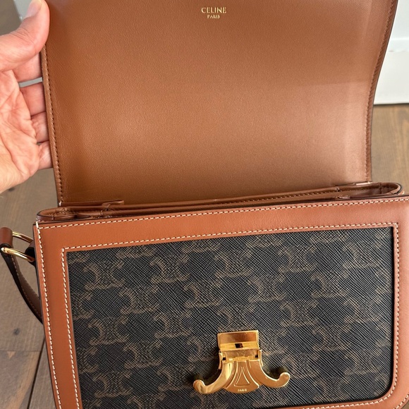 Classique Triomphe bag in Triomphe Canvas and Calfskin - Picture 11 of 14